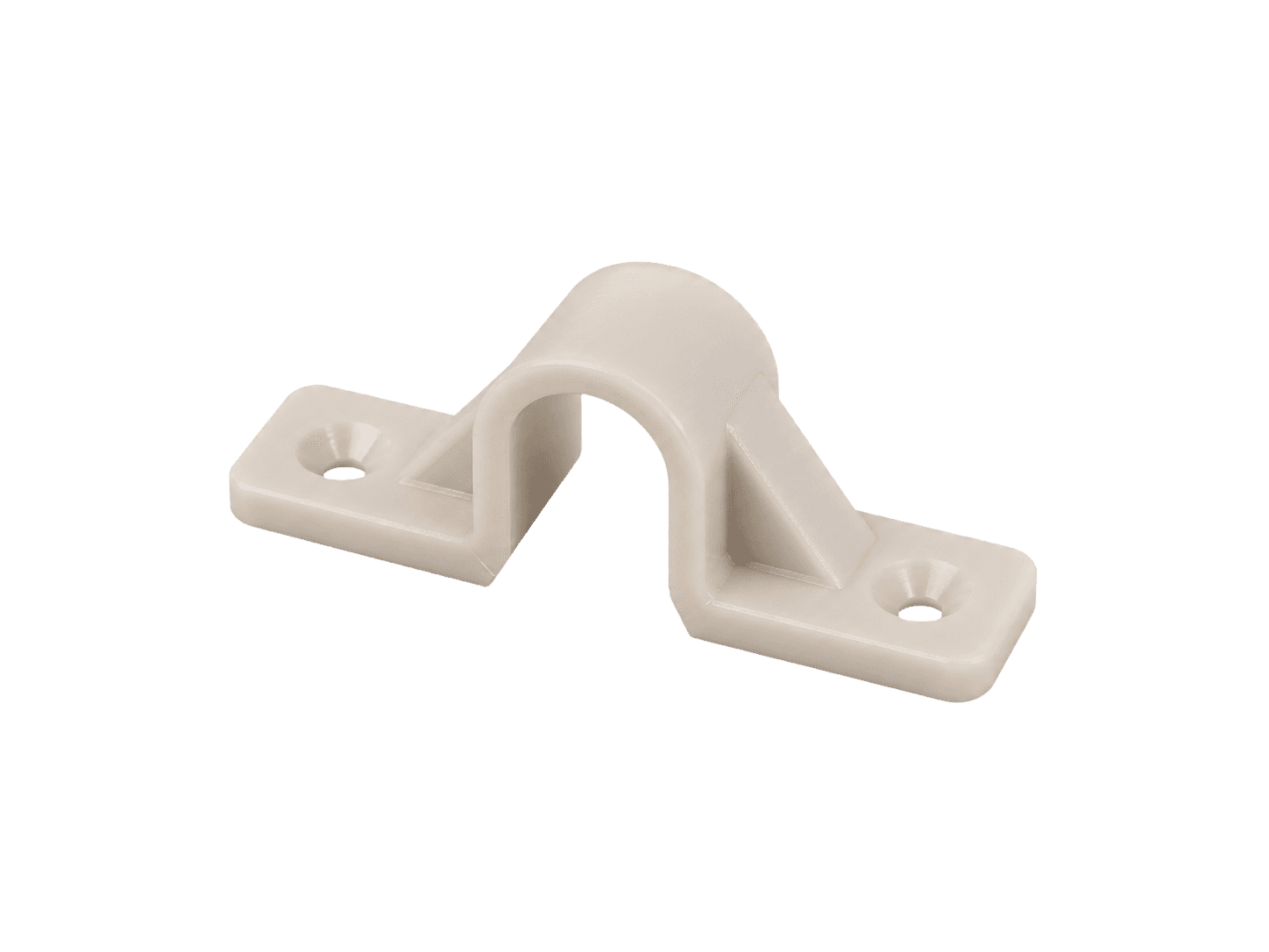 Molded insulation support bracket with mounting holes
