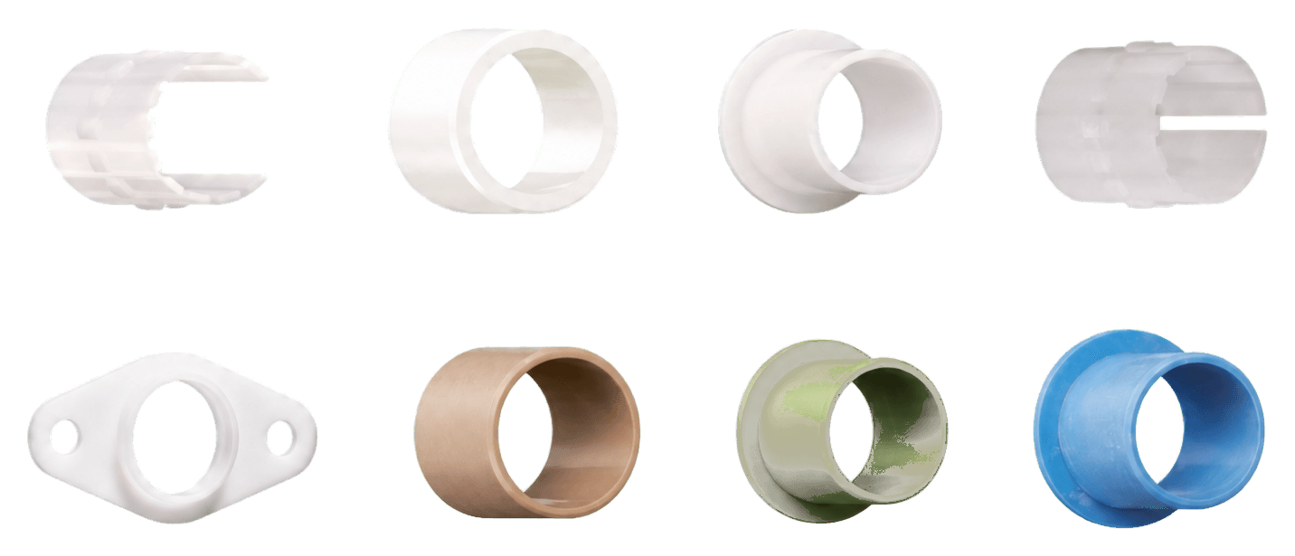 Injection molding sleeve and shaft sleeve component set