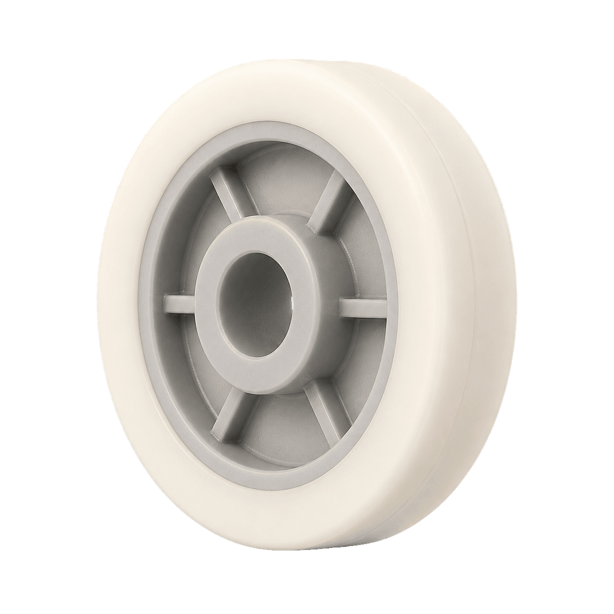 Injection-molded water control guide wheels