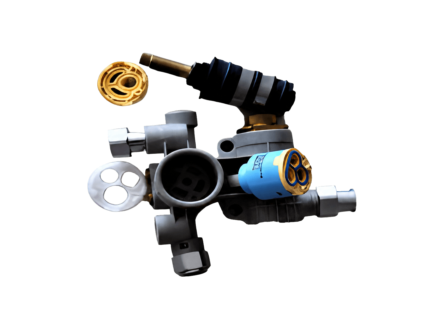 Valve body and valve core assembly components